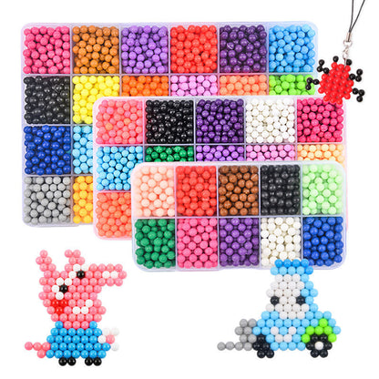 Static Plastic Toys Beads Set – 6000 Pieces | 30 Colors 🎨🧩