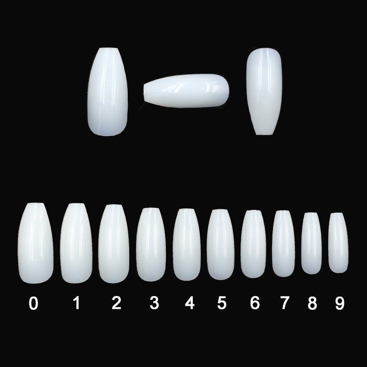 500 transparent natural fake nails 50% OFF