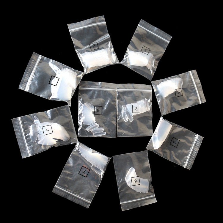 500 transparent natural fake nails 50% OFF