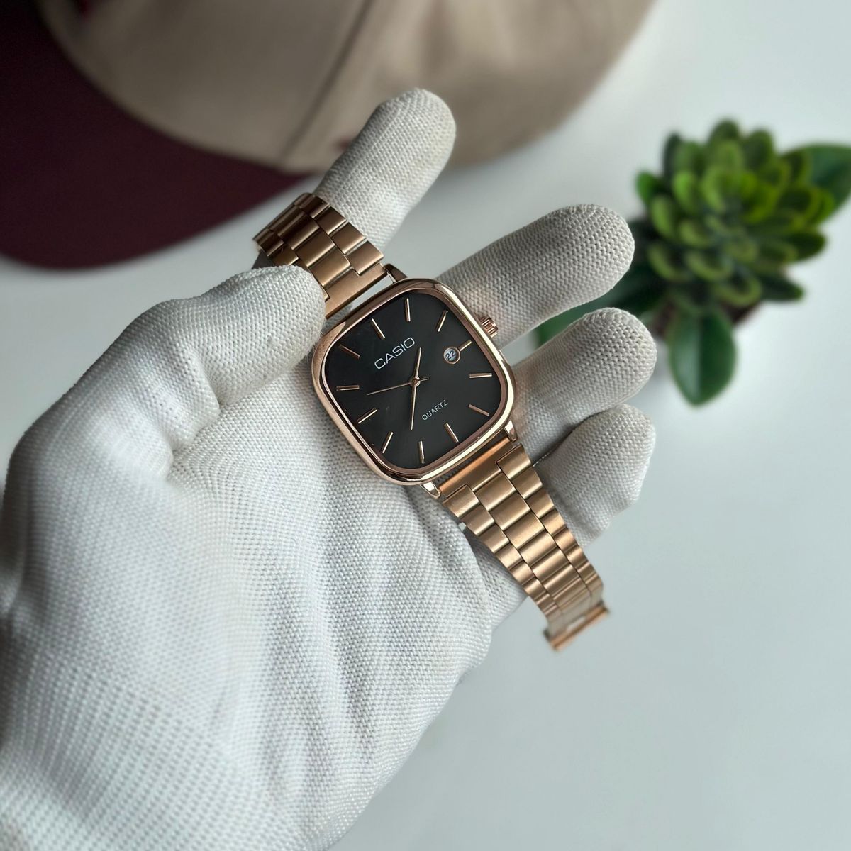Casio Square Watch for Men – Luxury Quartz