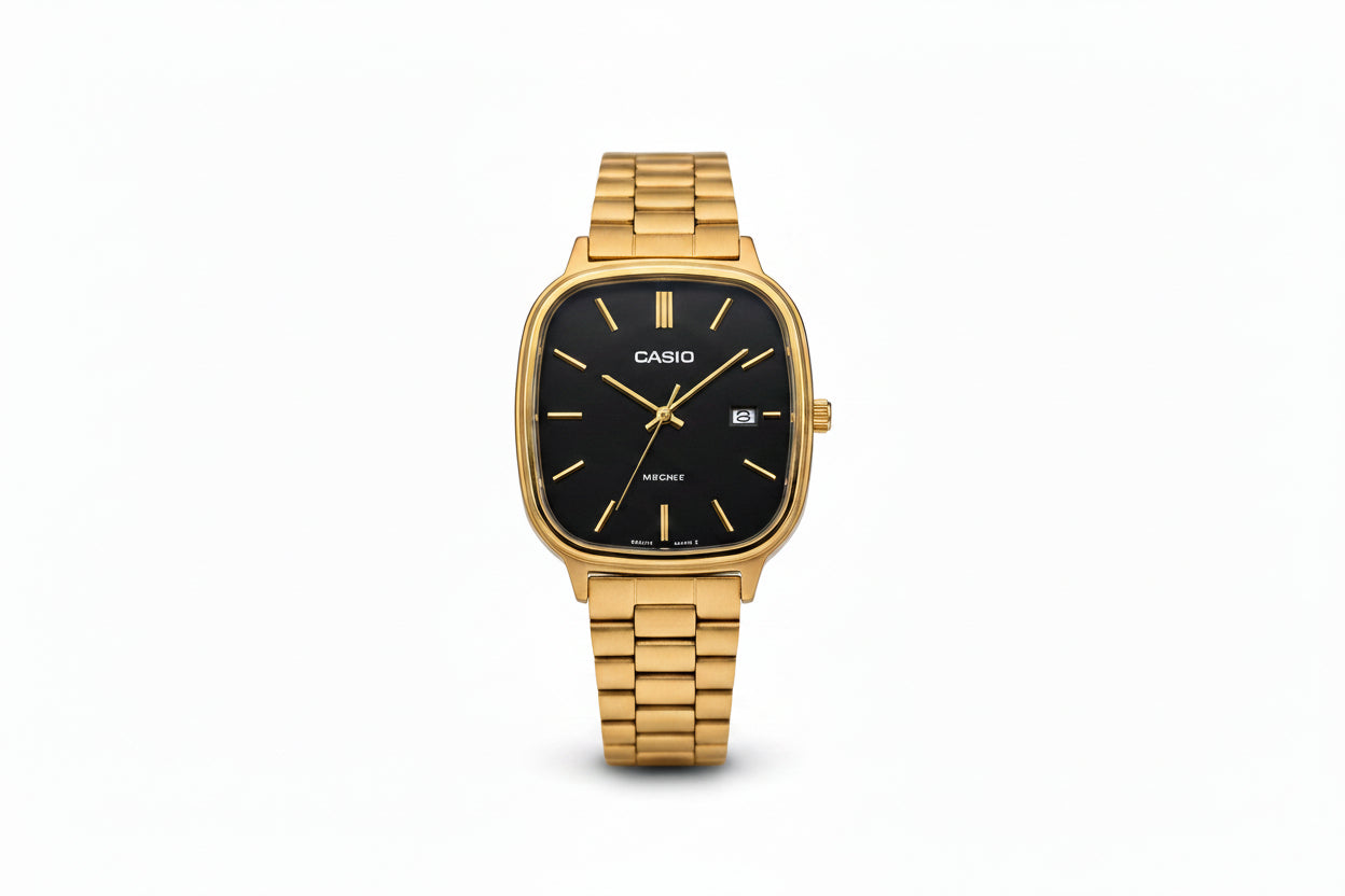 Casio Square Watch for Men – Luxury Quartz