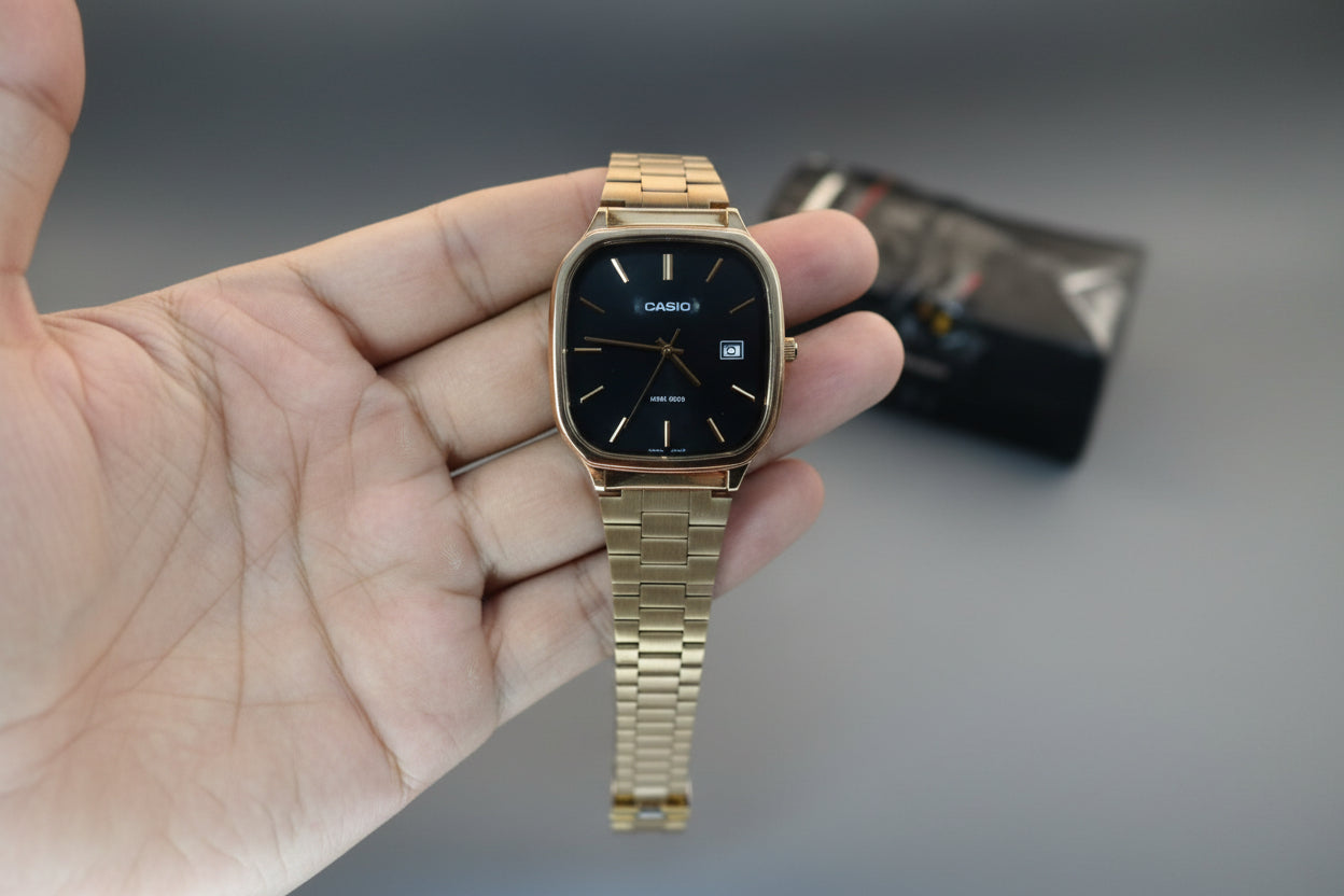 Casio Square Watch for Men – Luxury Quartz