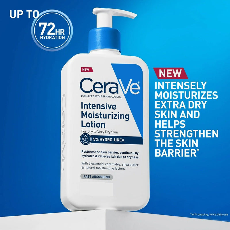 CeraVe Intensive Moisturizing Lotion | 72-Hour Hydration with Ceramides & Hyaluronic Acid