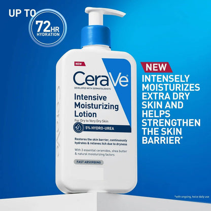 CeraVe Intensive Moisturizing Lotion | 72-Hour Hydration with Ceramides & Hyaluronic Acid