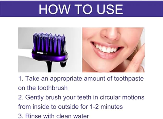 Purple Whitening Toothpaste – Brighten Your Smile Every Day 💜🦷