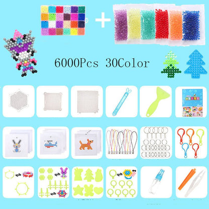 Static Plastic Toys Beads Set – 6000 Pieces | 30 Colors 🎨🧩